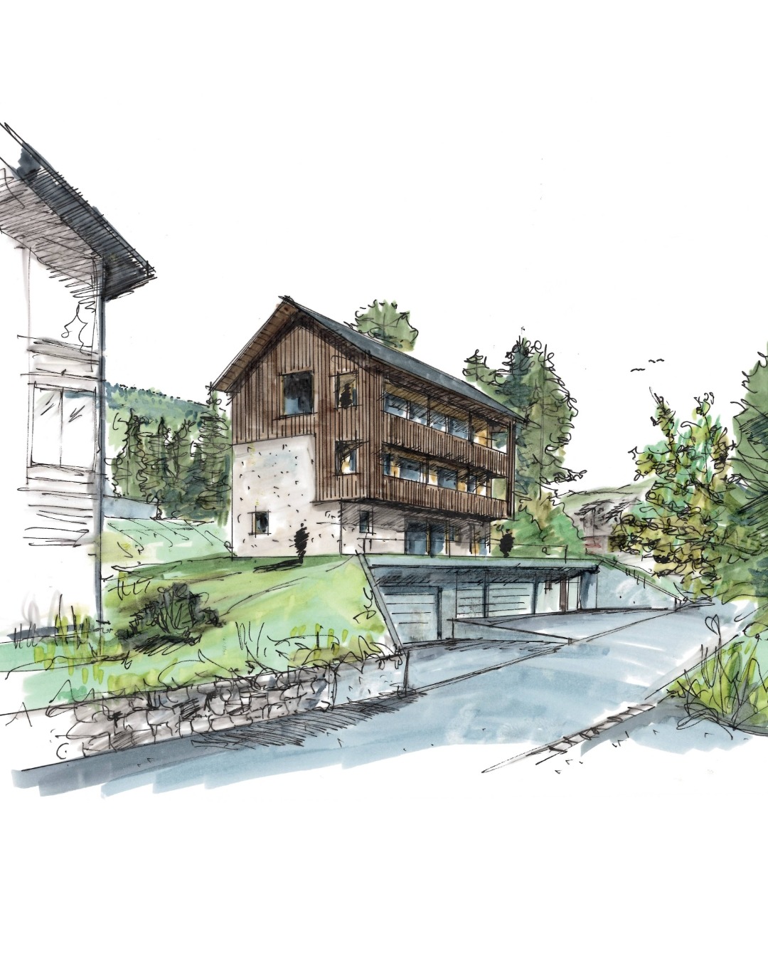 Visionen
#architecture
#bauenindenbergen
#entwurf
#pontresina
#switzerland
#modunitasketch
#modunitaarchitects